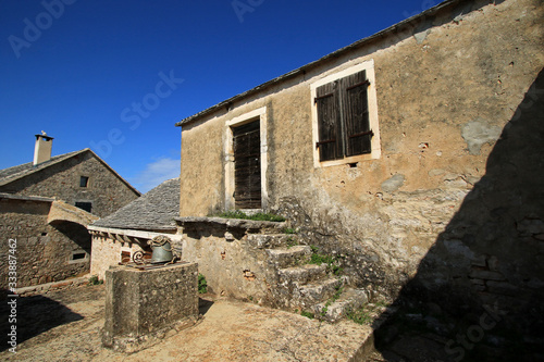 Humac  ghost village  abandoned village on Hvar island  Croatia