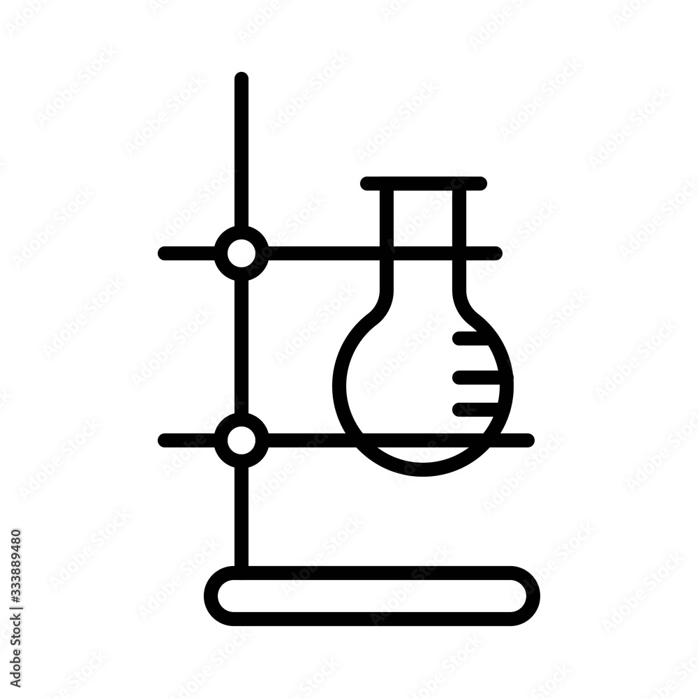 Flask vector icon illustration photo Flask vector icon illustration photo