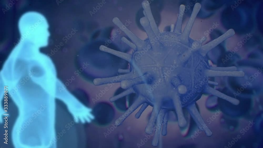 Athlete body. The layers of visible and invisible lines are separated. 3d illustration turntable video.coronavirus Background Athlete body. The layers of visible and invisible lines are separated. 3d illustration turntable video.coronavirus Background