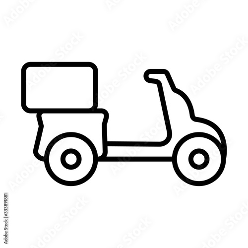 scooter bike icon vector illustration photo