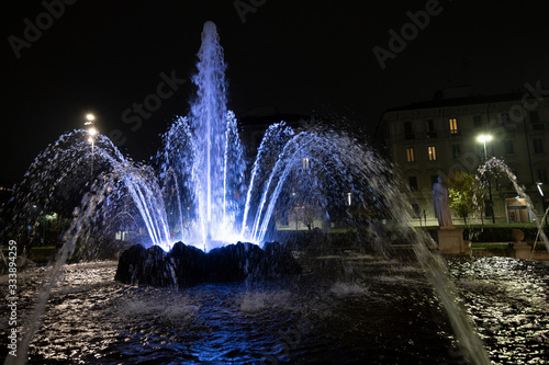 Citylife in Milan at evening