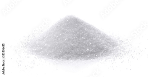 salt on white background