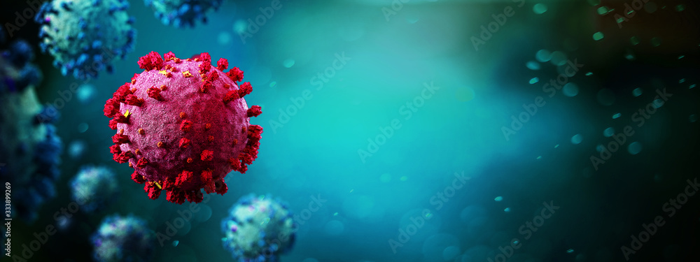 Coronavirus Covid-19 background - 3d rendering