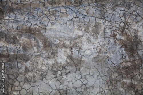 Texture of old gray concrete wall for background.