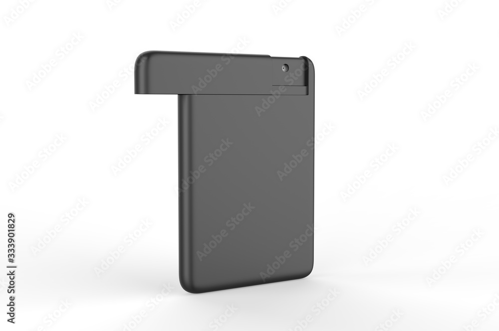Blank Small Pocket Perfume Plastic Container For Branding, 3d render illustration. Blank Small Pocket Perfume Plastic Container For Branding, 3d render illustration.
