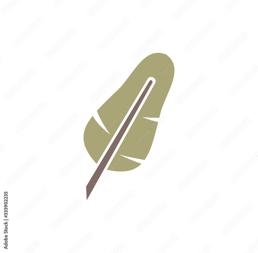 Feather icon on background for graphic and web design. Creative illustration concept symbol for web or mobile app Feather icon on background for graphic and web design. Creative illustration concept symbol for web or mobile app