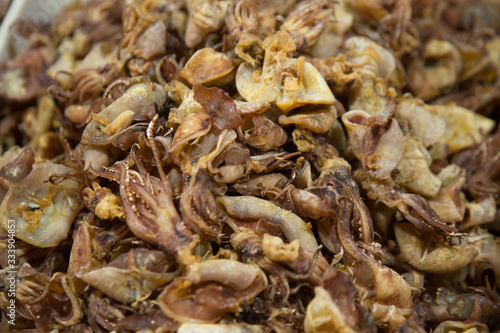 A pile of dried squid