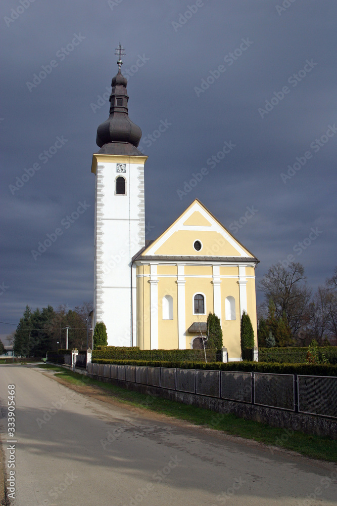 Saint John the Baptist Parish Church in Recica, Croatia