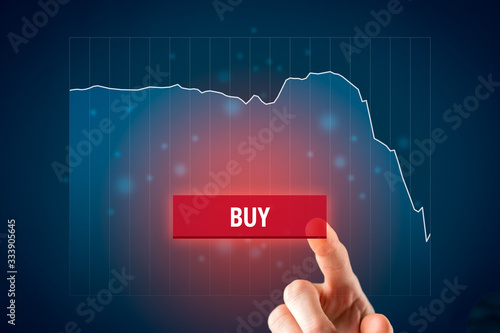 Bild auf Leinwand Investment opportunity to buy in crisis