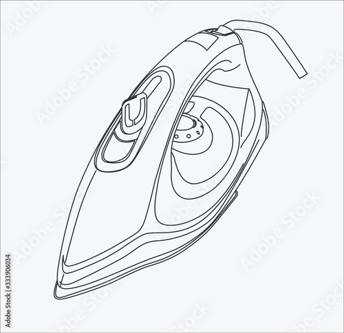 iron hand drawing in vector eps 10