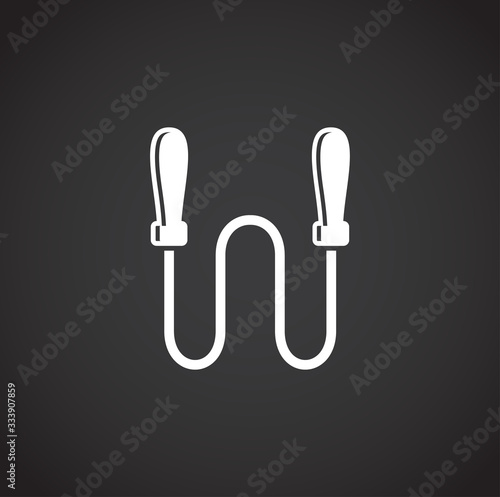 Crossfit related icon on background for graphic and web design. Creative illustration concept symbol for web or mobile app