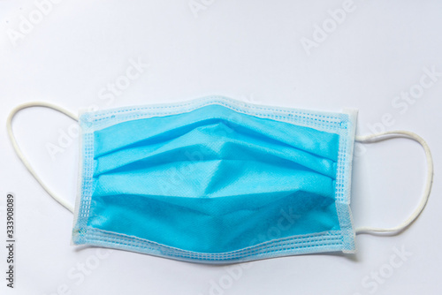Doctor mask and corona virus protection isolated on a white background
