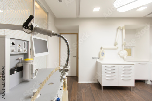Dentistry room with modern equipment for making operations © Prostock-studio