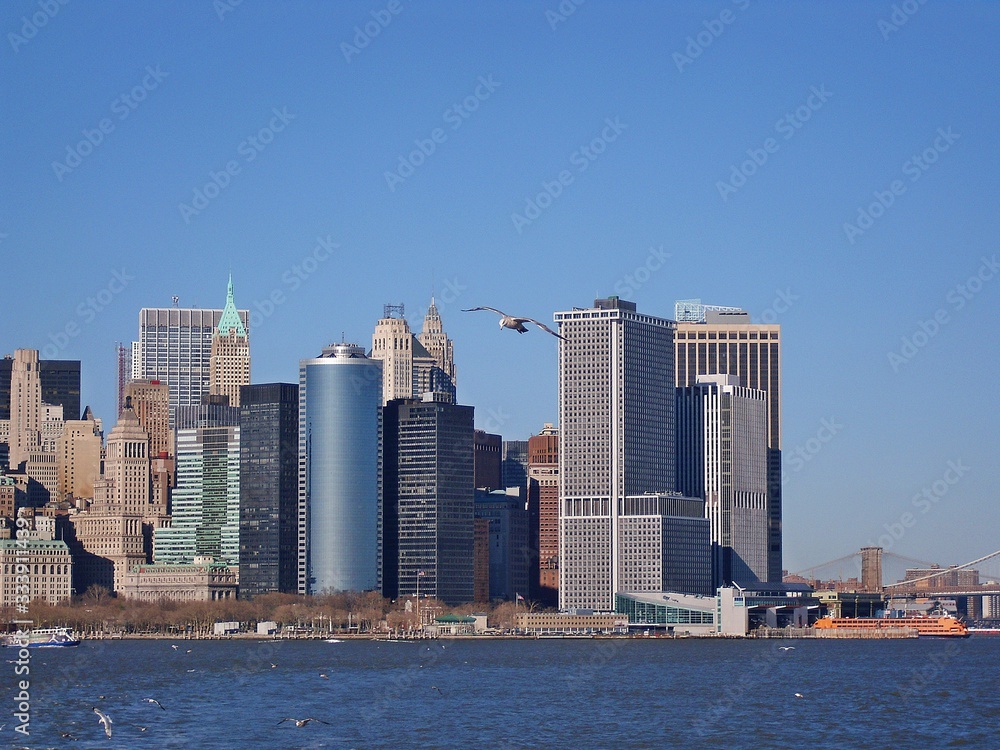 New York City skyline from the water