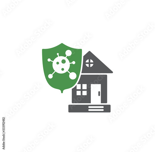 Coronavirus related icon on background for graphic and web design. Creative illustration concept symbol for web or mobile app