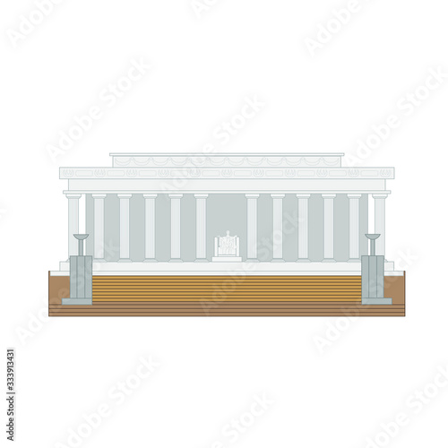 Lincoln Memorial in Washington DC city in USA