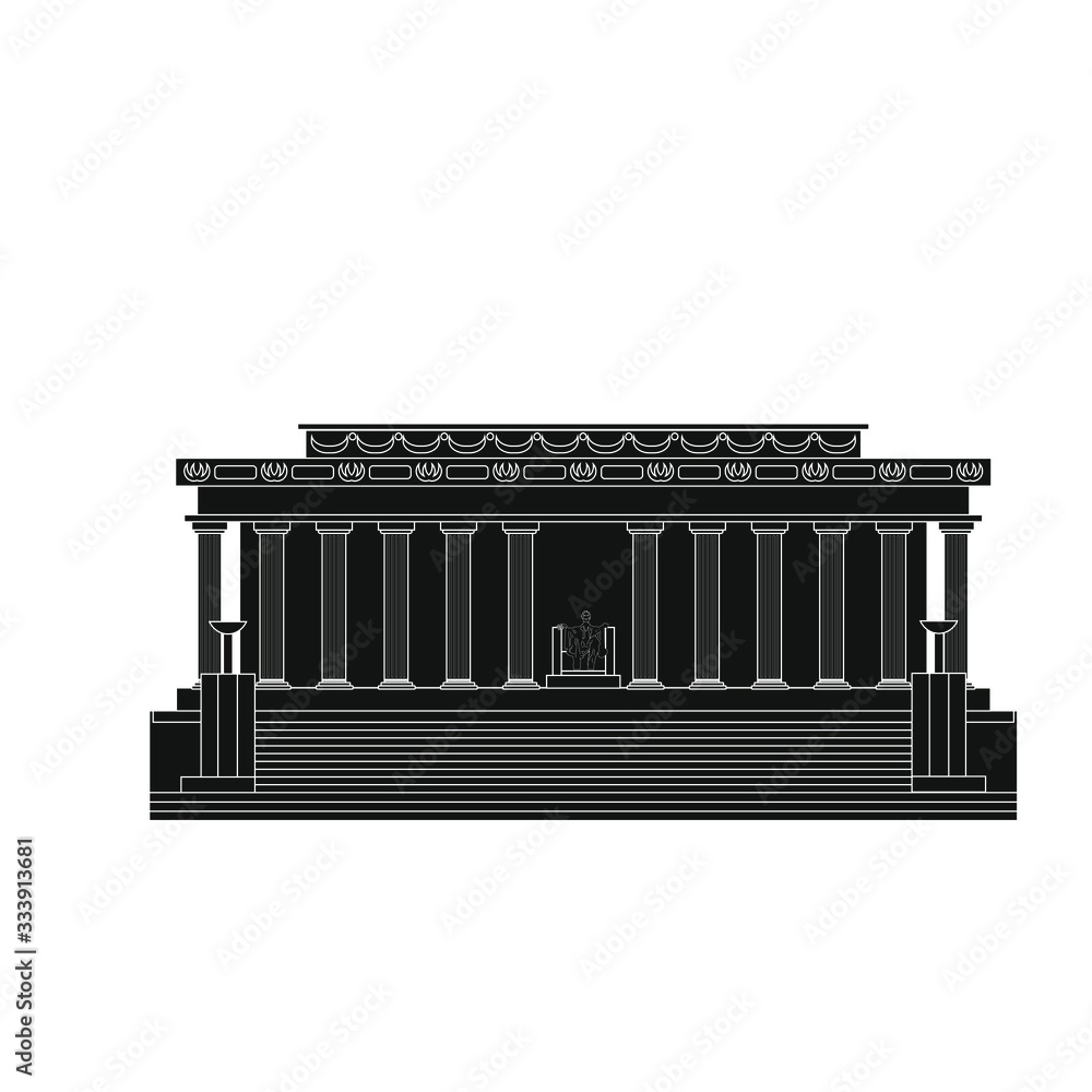 Lincoln Memorial in Washington DC city in USA