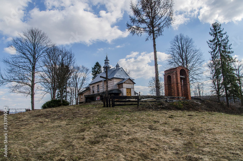 Fototapeta Naklejka Na Ścianę i Meble -  cerkiew pw św. Mikołaja Jałowe - Bieszczady 