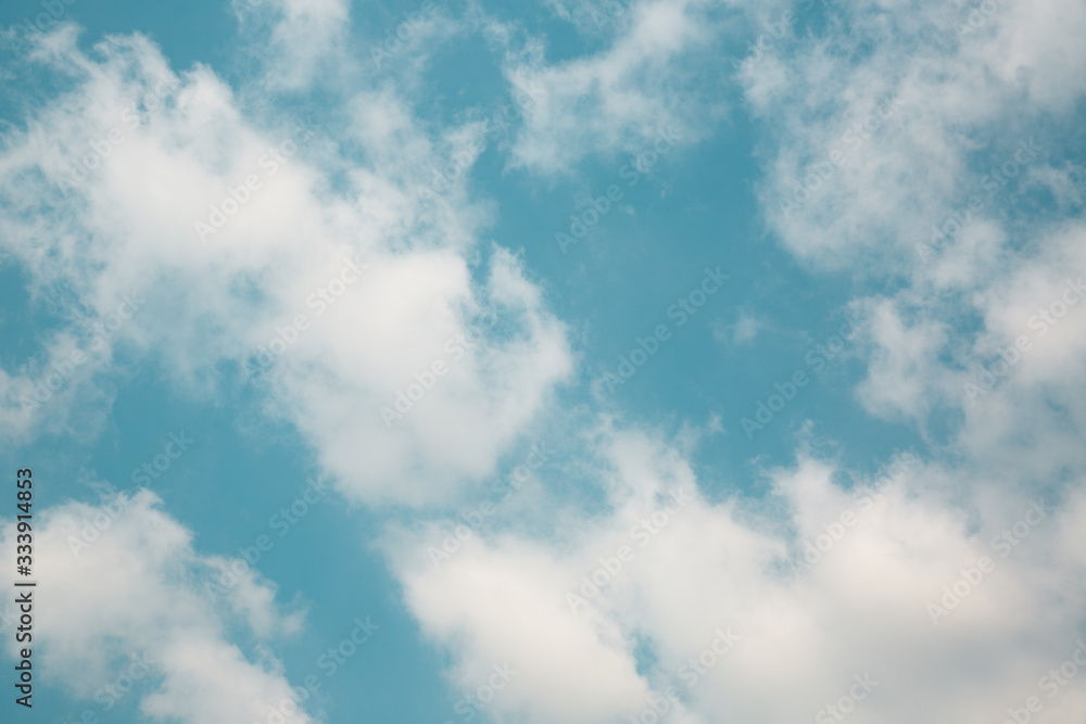 Fototapeta premium Natural sky beautiful blue and white texture background