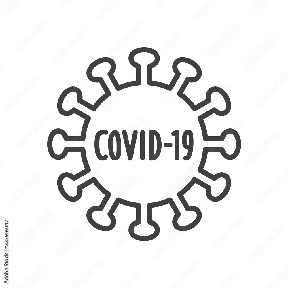 Covid-19 Icon - Coronavirus Icon - Isolated Vector