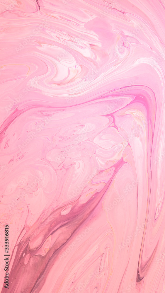 Pink Pour Color Liquid marble abstract surfaces Design.