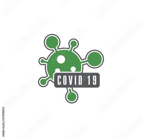 Coronavirus related icon on background for graphic and web design. Creative illustration concept symbol for web or mobile app