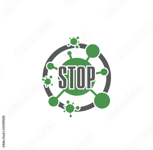Coronavirus related icon on background for graphic and web design. Creative illustration concept symbol for web or mobile app