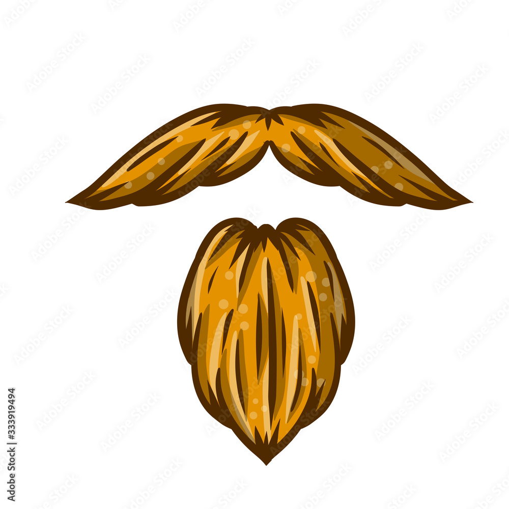 Fashionable men's haircut. Brown hair guy. Hair and beard. Cartoon illustration. Fashion and style. Mask for app. Element of head and face hipster. Long moustache of old man Stock Vector | Adobe Fashionable men's haircut. Brown hair guy. Hair and beard. Cartoon illustration. Fashion and style. Mask for app. Element of head and face hipster. Long moustache of old man Stock Vector | Adobe
