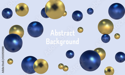 3d spheres background with organic spheres. Molecule
