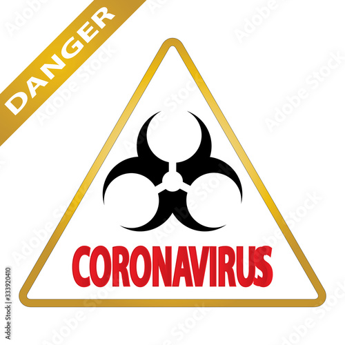 Coronavirus 2019-nCoV. Corona virus icon. Black on white background isolated. China pathogen respiratory infection (asian flu outbreak). influenza pandemic. virion of Corona-virus. Vector
