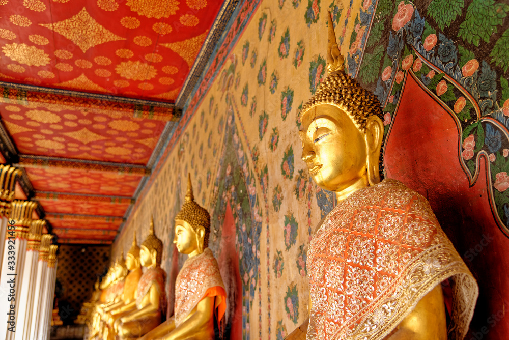 Statue Buddha in Wat Pho - Bangkok Thailand