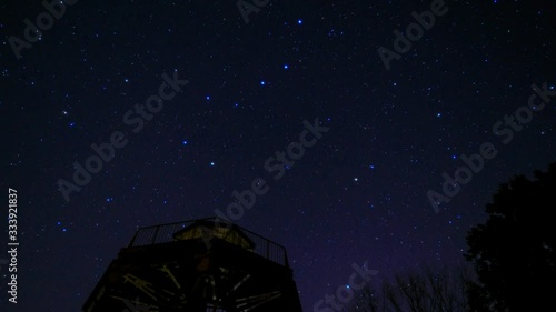 Circumpolar star trail in Hiroshima Japan 4K 30fpb
