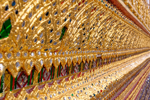 Detail of decorative work - Wat Pho Temple Complex