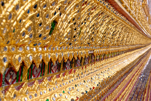 Detail of decorative work - Wat Pho Temple Complex