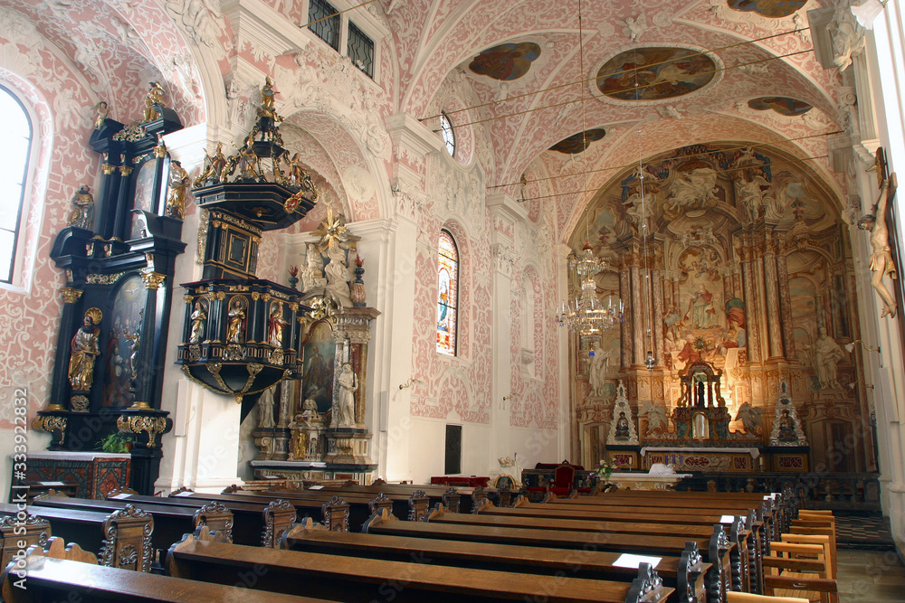 Church of Saint Catherine of Alexandria in Zagreb, Croatia