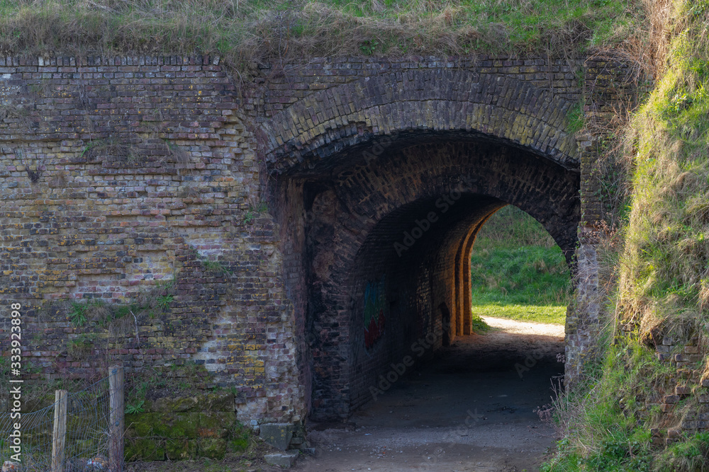 Hoge Fronten (high fronts)park in Maastricht is an 18th century fortification area with remains of the defense works which have been recently restored