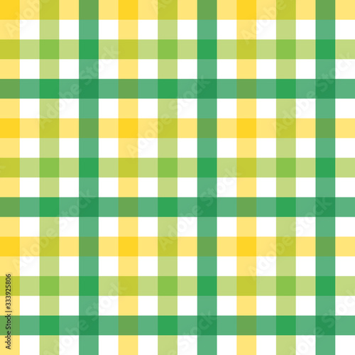 checkered background of stripes in yellow, green and white
