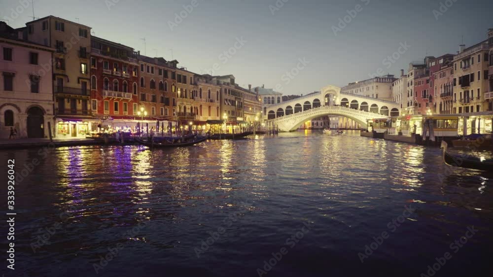 Grand Canal in sunset time from Rialto Bridge, Venice, Italy Grand Canal in sunset time from Rialto Bridge, Venice, Italy