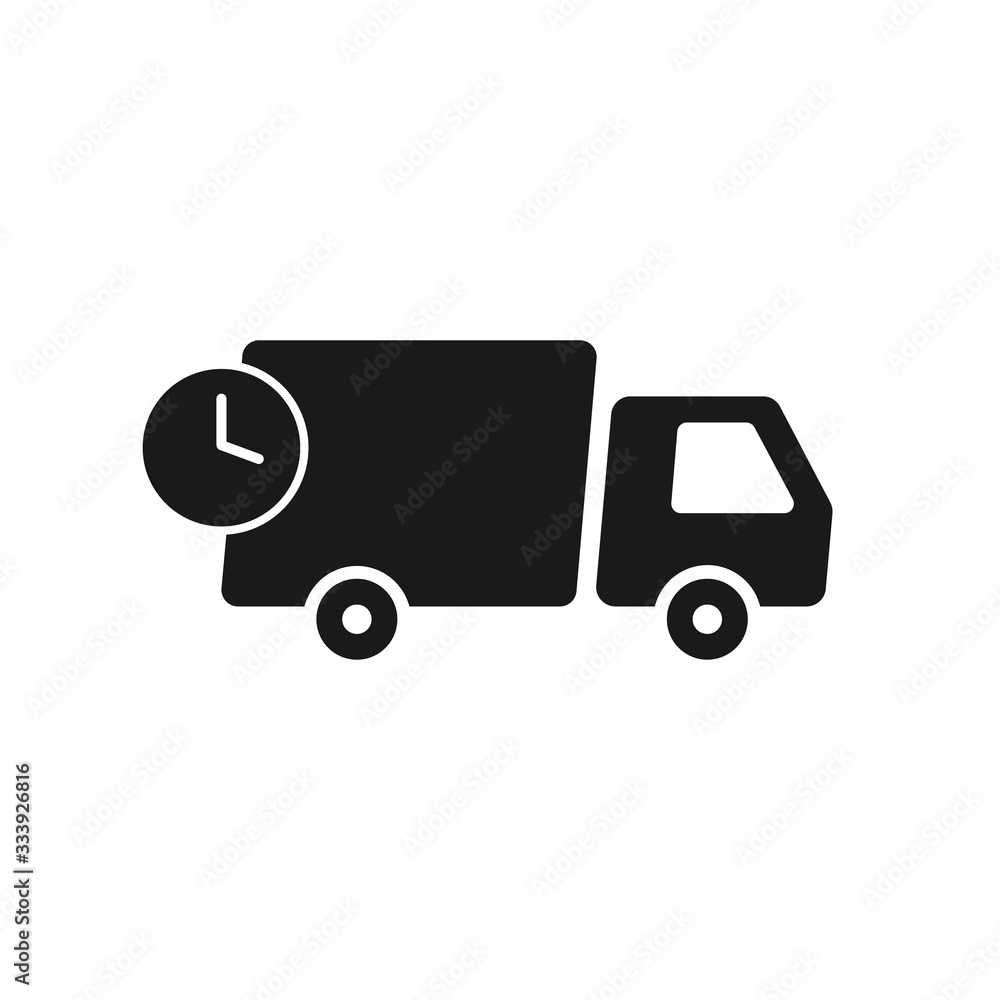 Delivery Truck icon on white background. Vector illustration. Delivery Truck icon on white background. Vector illustration.