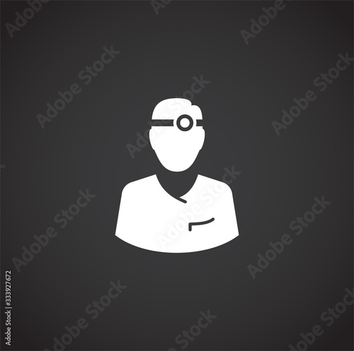 Quarantine related icon on background for graphic and web design. Creative illustration concept symbol for web or mobile app