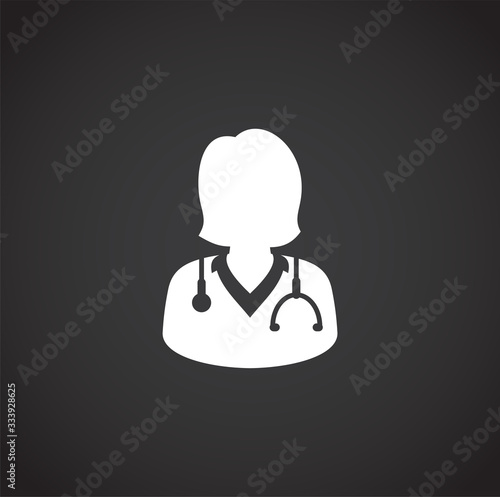 Quarantine related icon on background for graphic and web design. Creative illustration concept symbol for web or mobile app