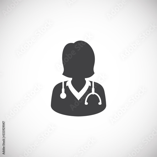 Quarantine related icon on background for graphic and web design. Creative illustration concept symbol for web or mobile app