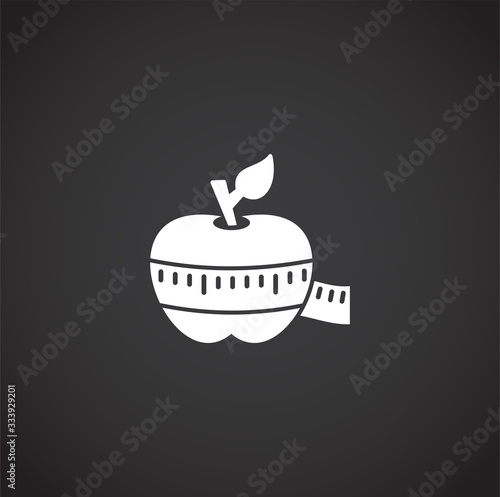 Crossfit related icon on background for graphic and web design. Creative illustration concept symbol for web or mobile app