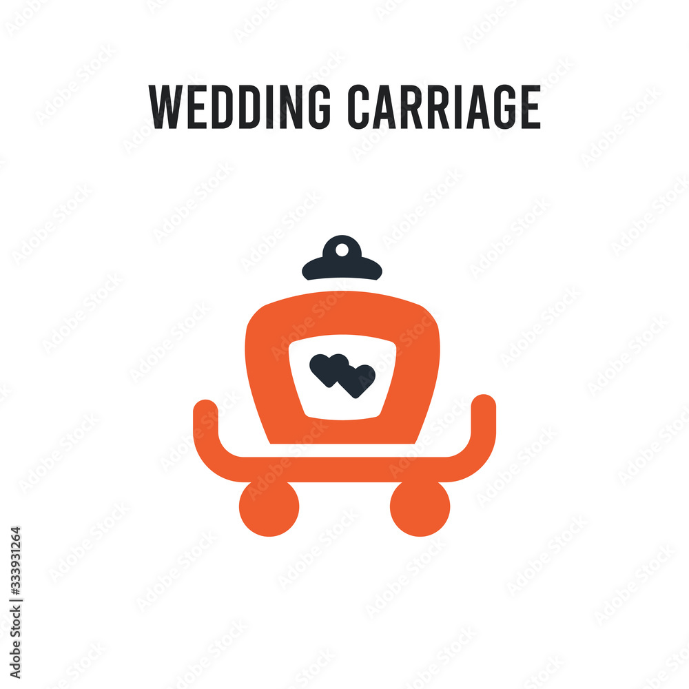wedding Carriage vector icon on white background. Red and black colored wedding Carriage icon. Simple element illustration sign symbol EPS wedding Carriage vector icon on white background. Red and black colored wedding Carriage icon. Simple element illustration sign symbol EPS