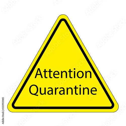 Warning sign on continent.
