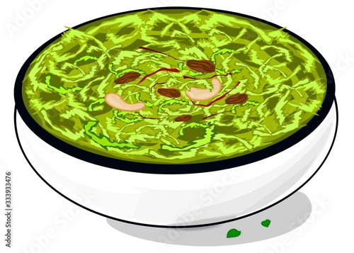 Lauki ka Halwa indian Sweet food Vector