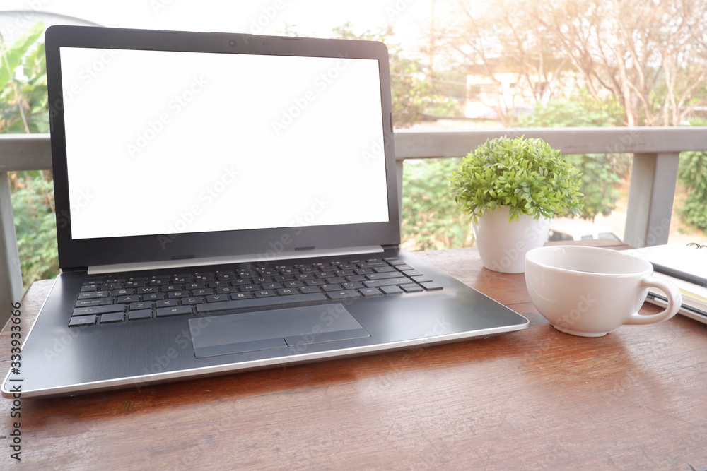 Cropped shot view of the labtop with blank copy space screen for your information content or text message. work from home view. Cropped shot view of the labtop with blank copy space screen for your information content or text message. work from home view.
