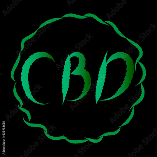  Vector illustration cbd symbol.