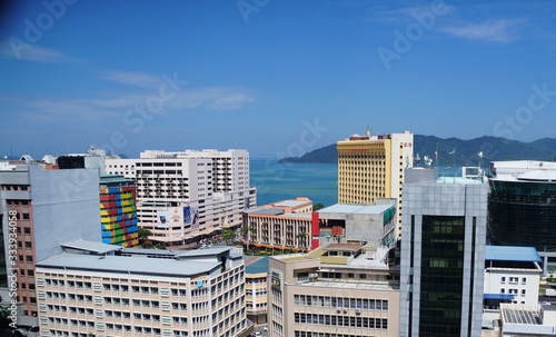 It is a picture of Kota Kinabalu in September 2017.