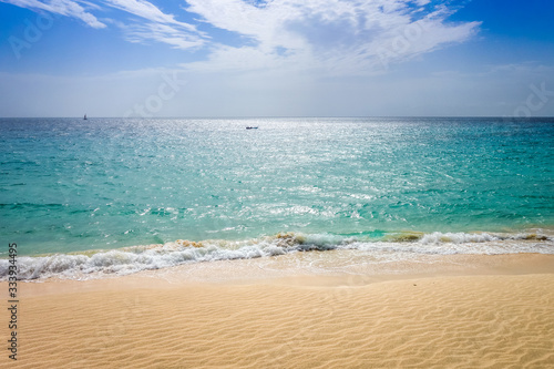 Ponta preta beach and dune in Santa Maria  Sal Island  Cape Verde